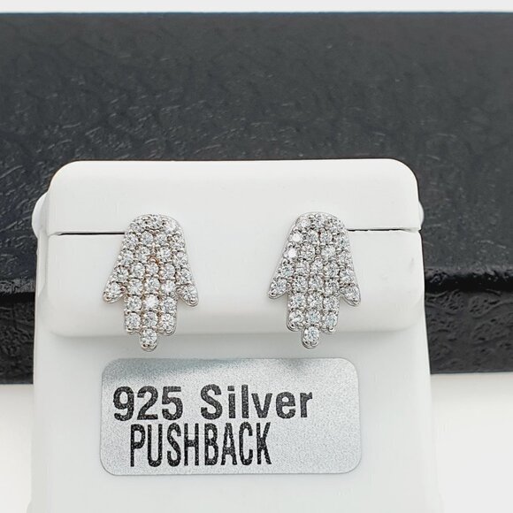 "925 sterling silver luxury CZ earrings for women/girls, Best for gift,RJUS2104 - Picture 2 of 9